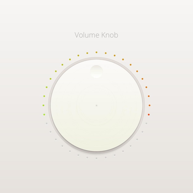 Clean Vector Volume Knob