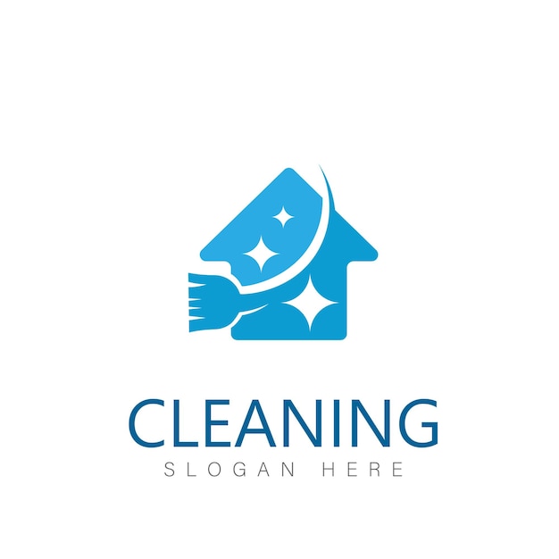 Cleaning clean service logo icon vector