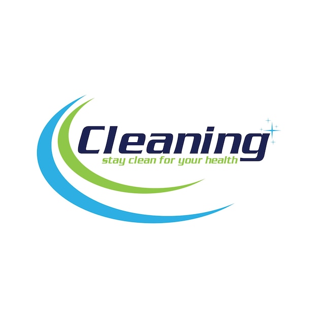 Cleaning Creative Concept Logo Design Template