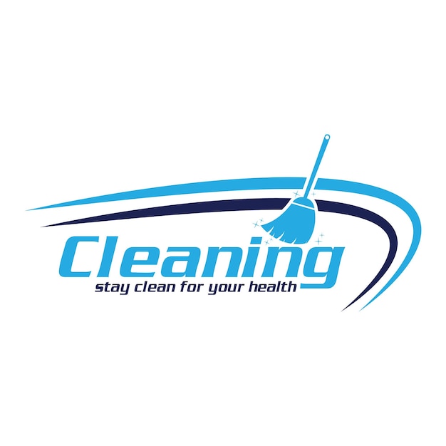 Cleaning Creative Concept Logo Design Template