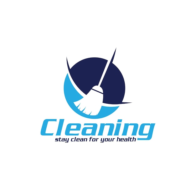 Cleaning Creative Concept Logo Design Template