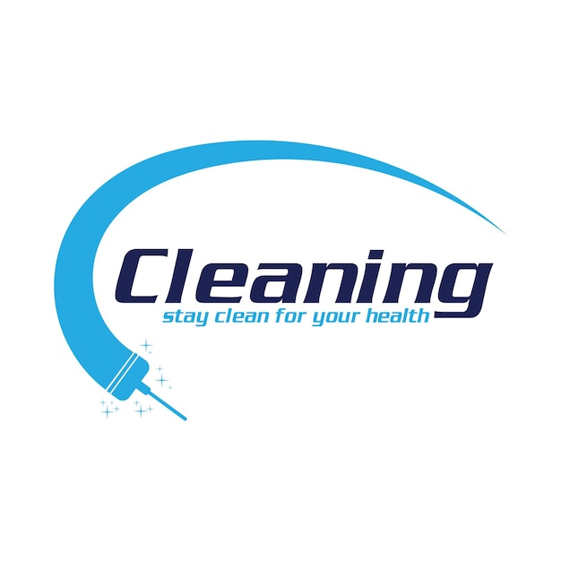 Cleaning Creative Concept Logo Design Template