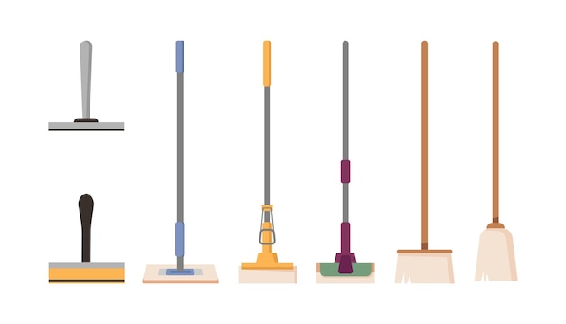 Cleaning equipment for home mops and brushes