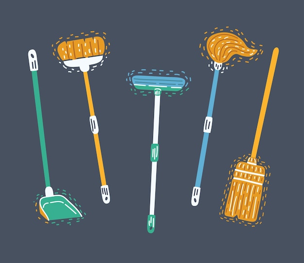 Cleaning Home Appliances Icons Set