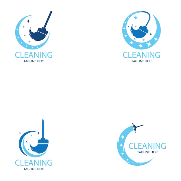 Cleaning logo and symbol illustration vector template