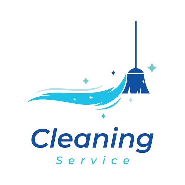 Cleaning Logo template designCleaning protectionhouse cleaner with washing spray and cleaning tools