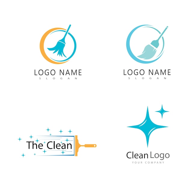 Vector cleaning logo vector template symbol design