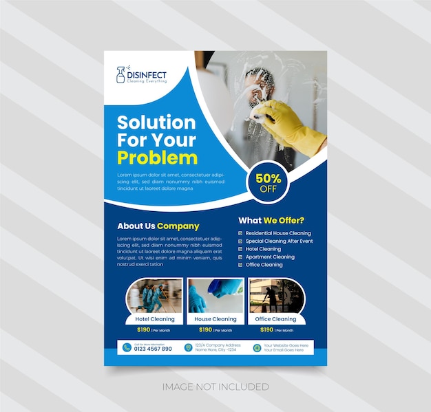 Cleaning Service Brochure Trifold