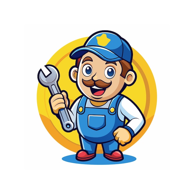 cleaning service mascot