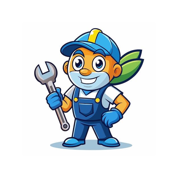 cleaning service mascot