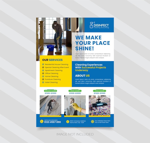 Cleaning Services Company Flyer Template