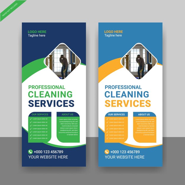 cleaning services dl flyer rack card leaflet template or cleaning services dl flyer design