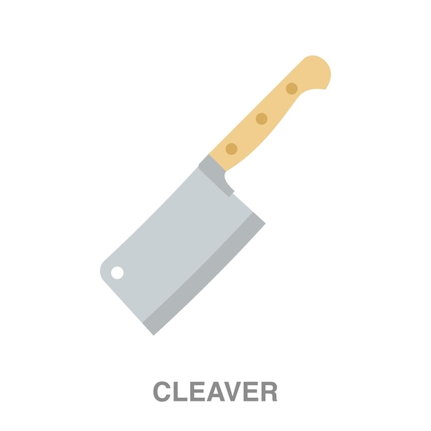 Cleaver illustration on transparent background