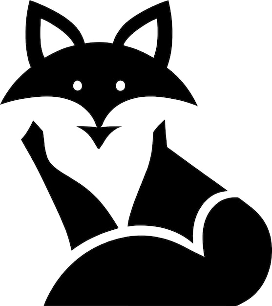 Clever fox vector icon design