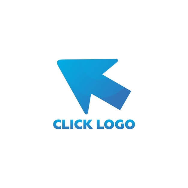 Click Arrow And Touch Logo Template Design Vector, Emblem, Design Concept, Creative Symbol, Icon