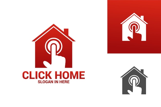 Click home logo template design