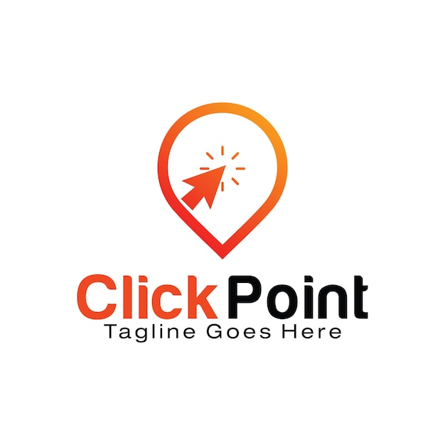 Click Point logo design template