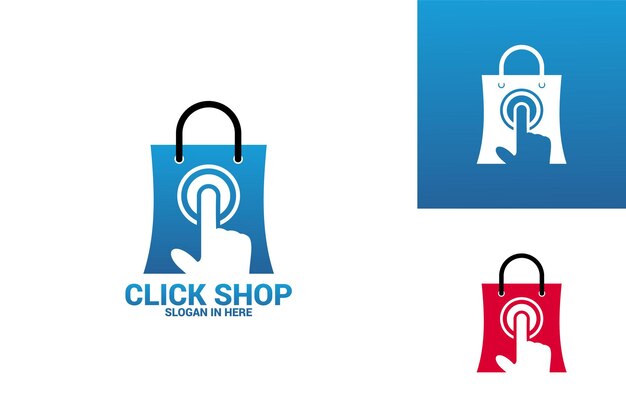 Click shop logo template design