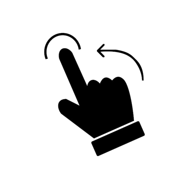 Click with hand cursor Icon for design Easily editable