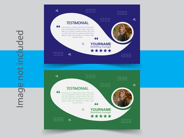 client testimonials design template