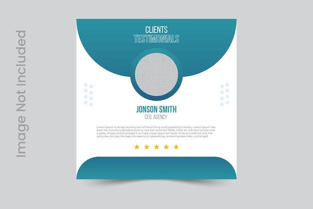 Clients testimonial Design Template