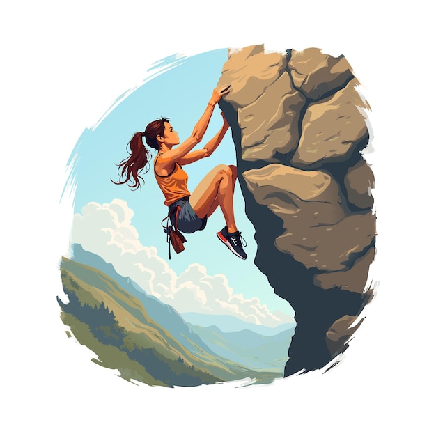 Climbing concept vector illustration