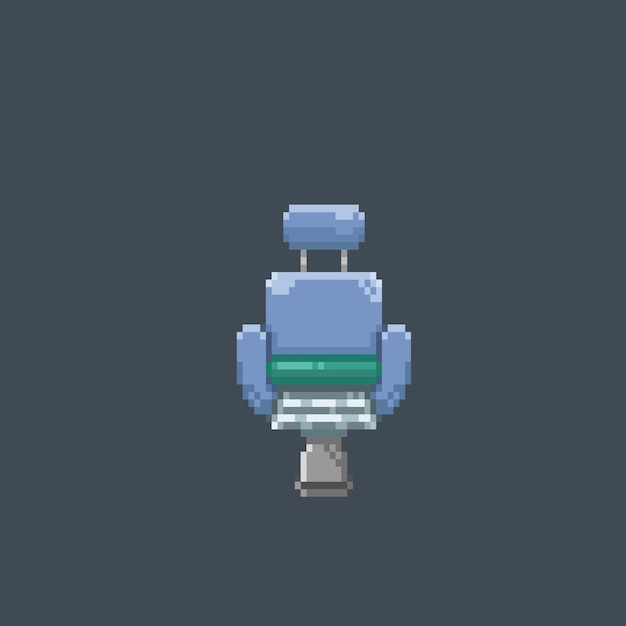 clinic chair in pixel art style