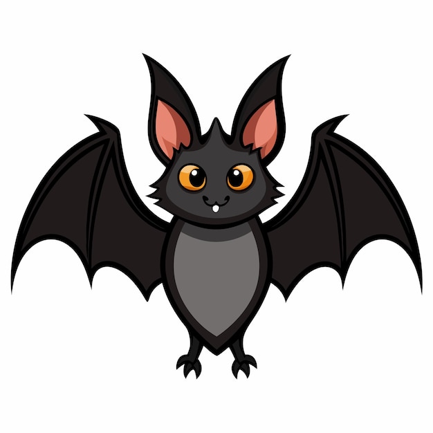 Vector clip art of a halloween bat