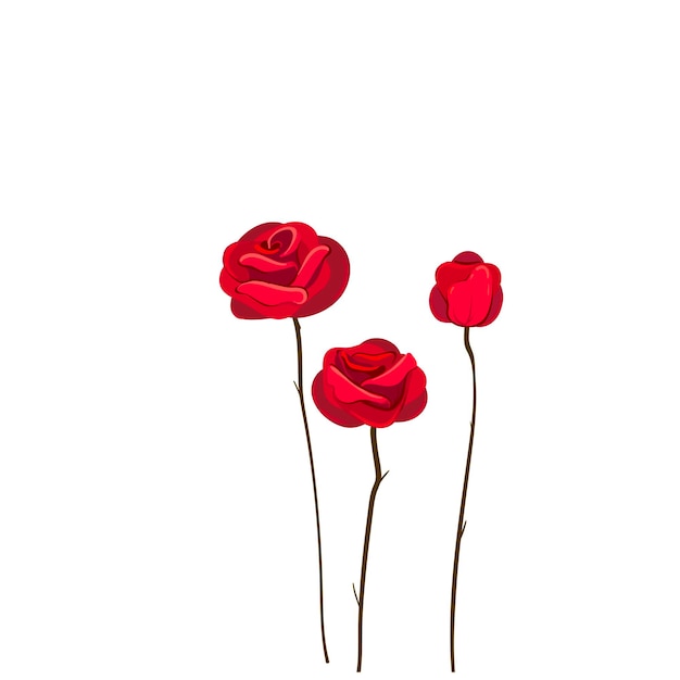 clip art Red roses