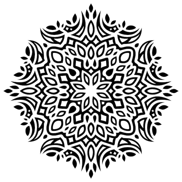 Clip art with black tribal single pattern