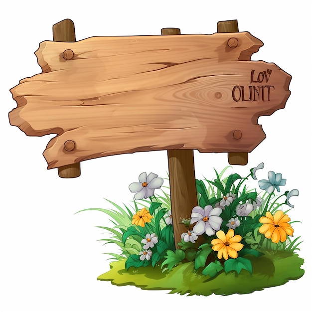 clip land sunrise plank graphic meadow scenery image scene signboard hills drawing blank il