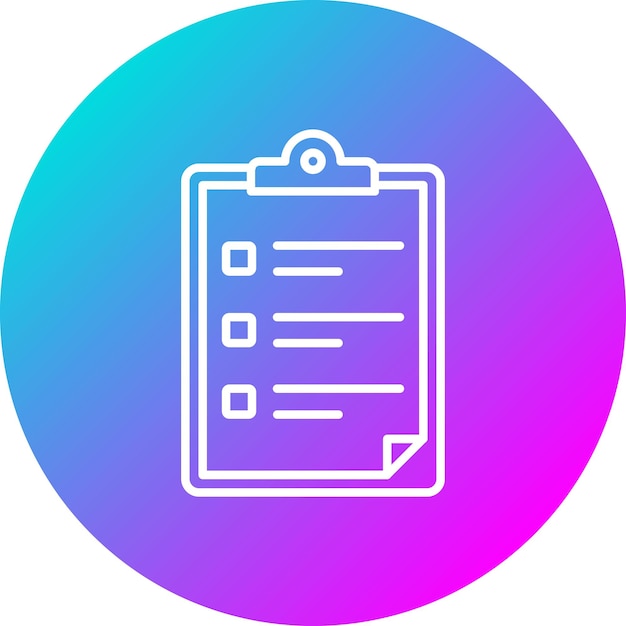 Clipboard vector icon Can be used for Library iconset