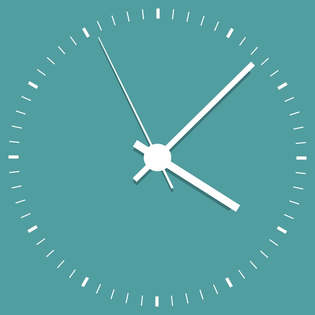 Vector clock icon vector illustration