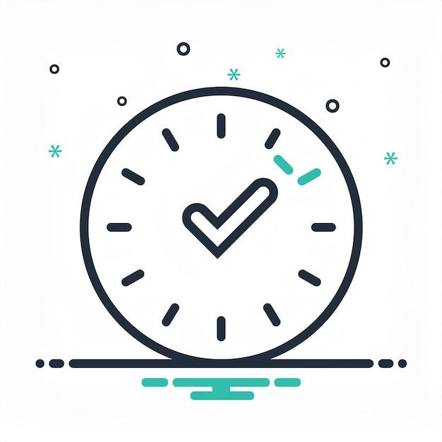 Vector clock icon