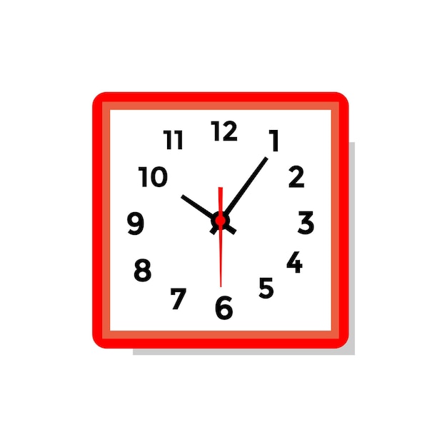 Clock illustration logo