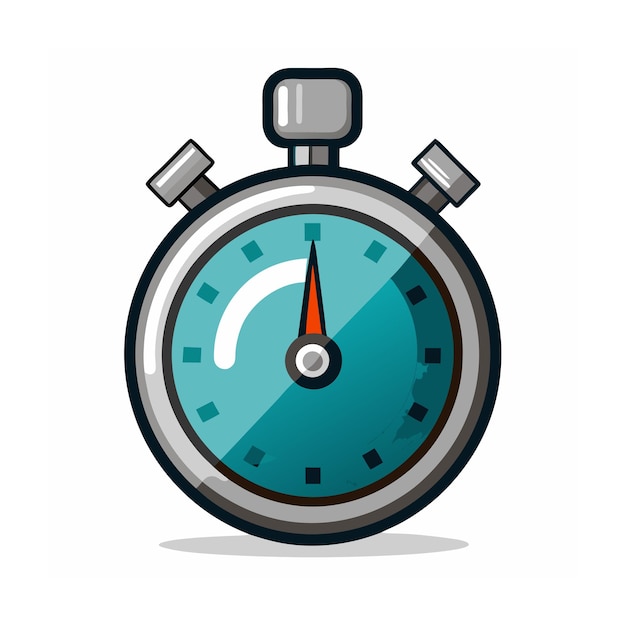 Vector clock isolated vector illustration