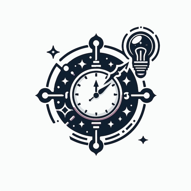 clock logo illustration