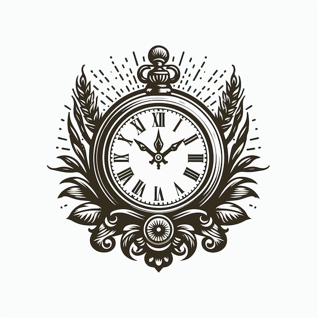 clock logo illustration