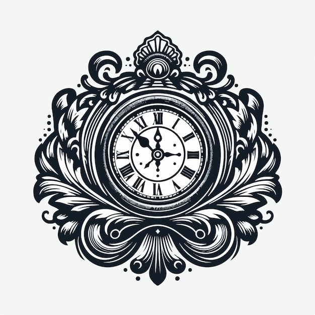 clock logo illustration