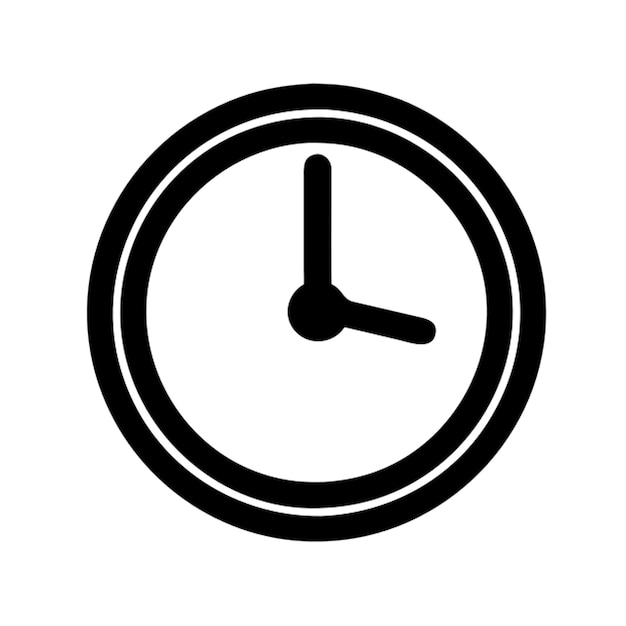 Vector a clock logo with small dollar logo in bottom right pictogram