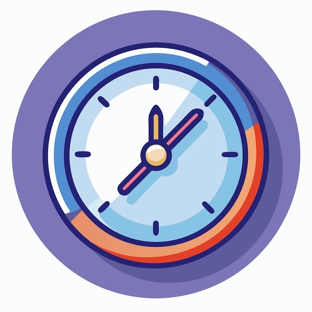 clock vector design art on white background