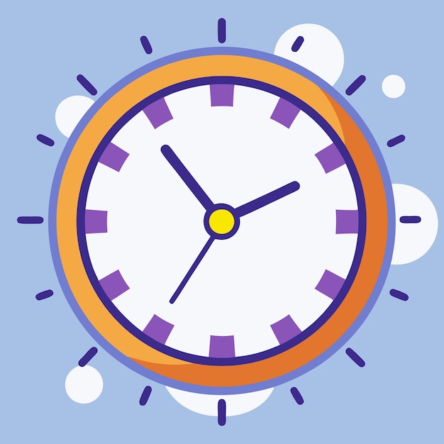 clock vector design art on white background