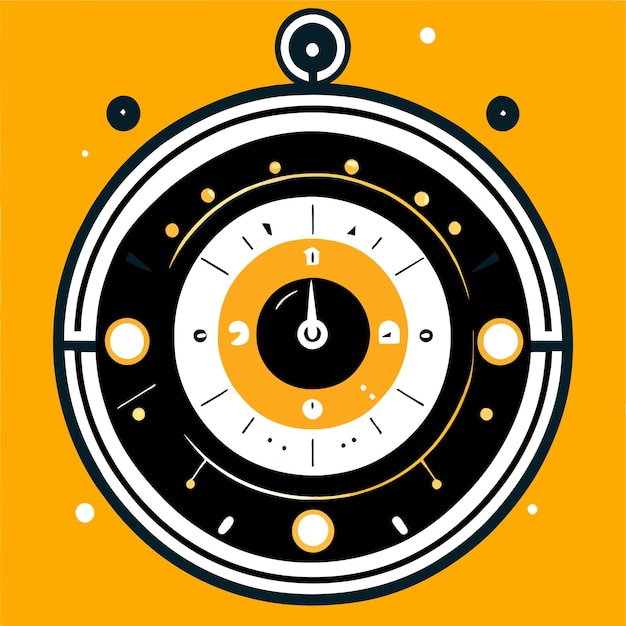 Vector clock vector illustration