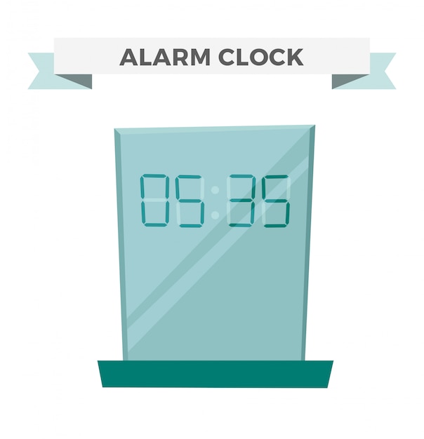 Clock watch alarm icon illustration