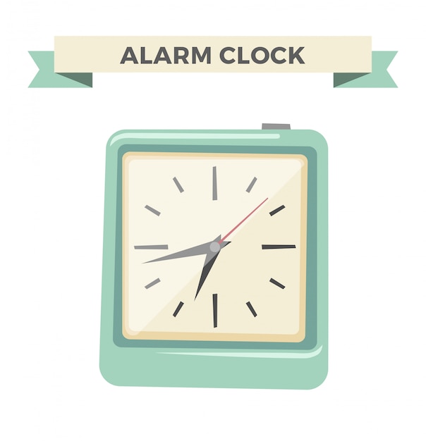 Clock watch alarm icon illustration