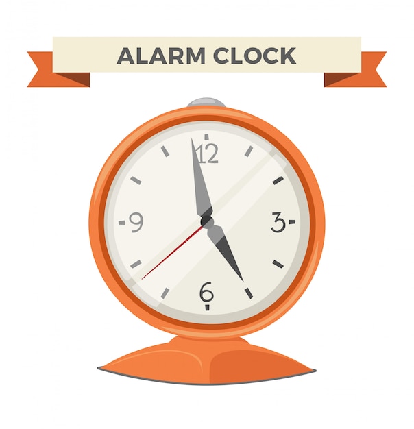 Clock watch alarm icon illustration