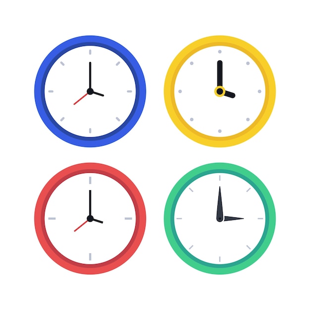 Clocks Flat Style