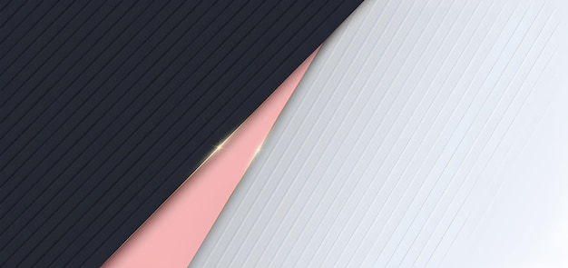 Vector a close up of a black and pink piece of paper with a pink and white striped pattern