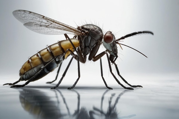 Vector close up a mosquito