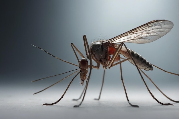 Vector close up a mosquito